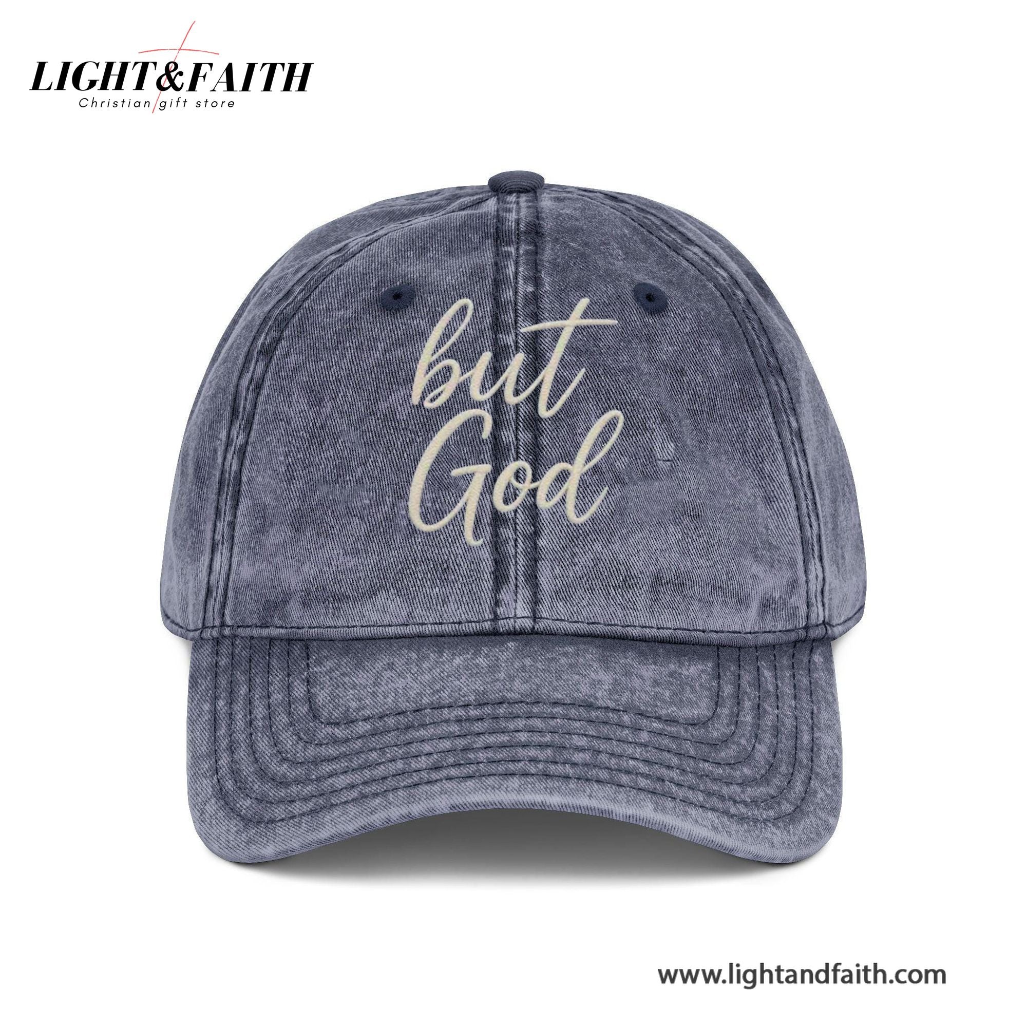 Embroidered But God Cotton Baseball Cap, God Washed Hat, Christian Embroidered Dad Hat, Religious Hat, Bible Verse Cap, Christian Gift For Her, Him LAFH18